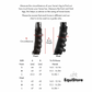 Premier Equine Travel Tech Travelling Boots size guide