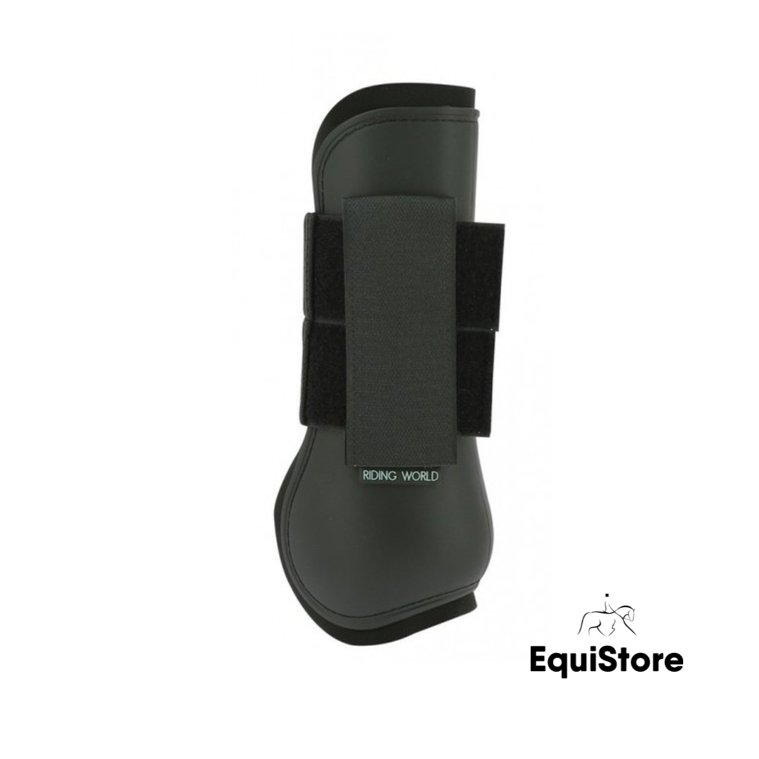 Riding world black tendon boots for horses 
