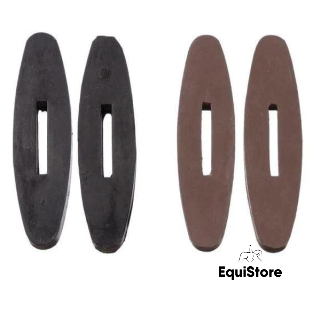 Rubber rein stops for using with a running martingale