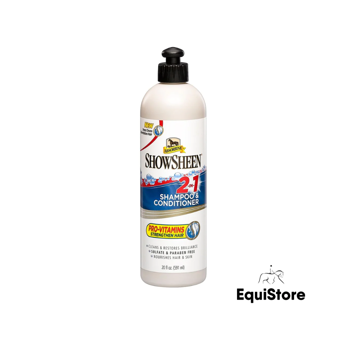ShowSheen 2 in 1 Shampoo and Conditioner for showing horses and ponies 