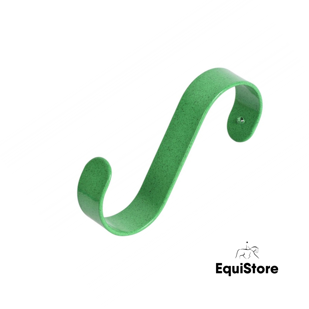Stubbs Giganti Hooks for your tack room or stable yard, in green