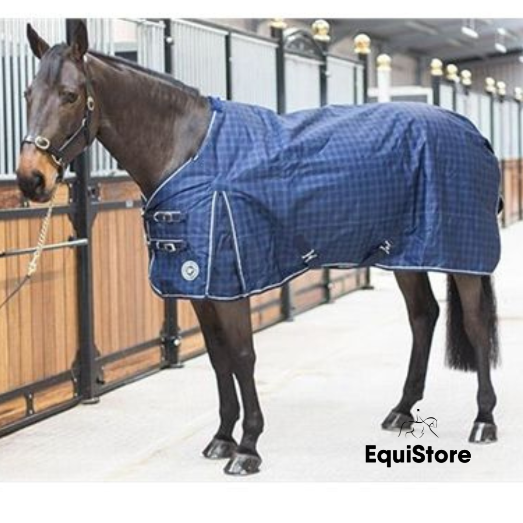 Turfmasters Mediumweight Check Turnout Rug - Standard Neck