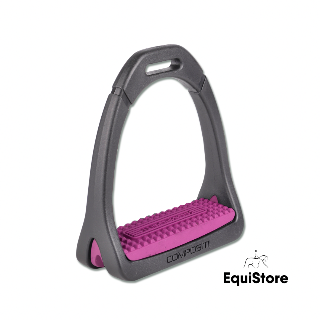 Waldhausen Premium Light Stirrups with pink treads 12cm