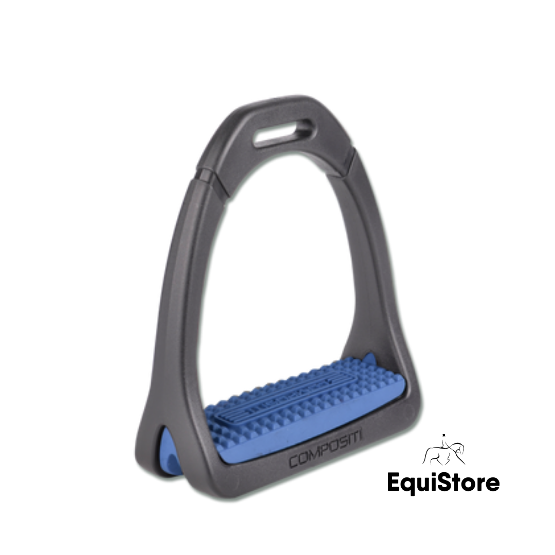 Waldhausen Premium Light Stirrups with blue treads 12cm