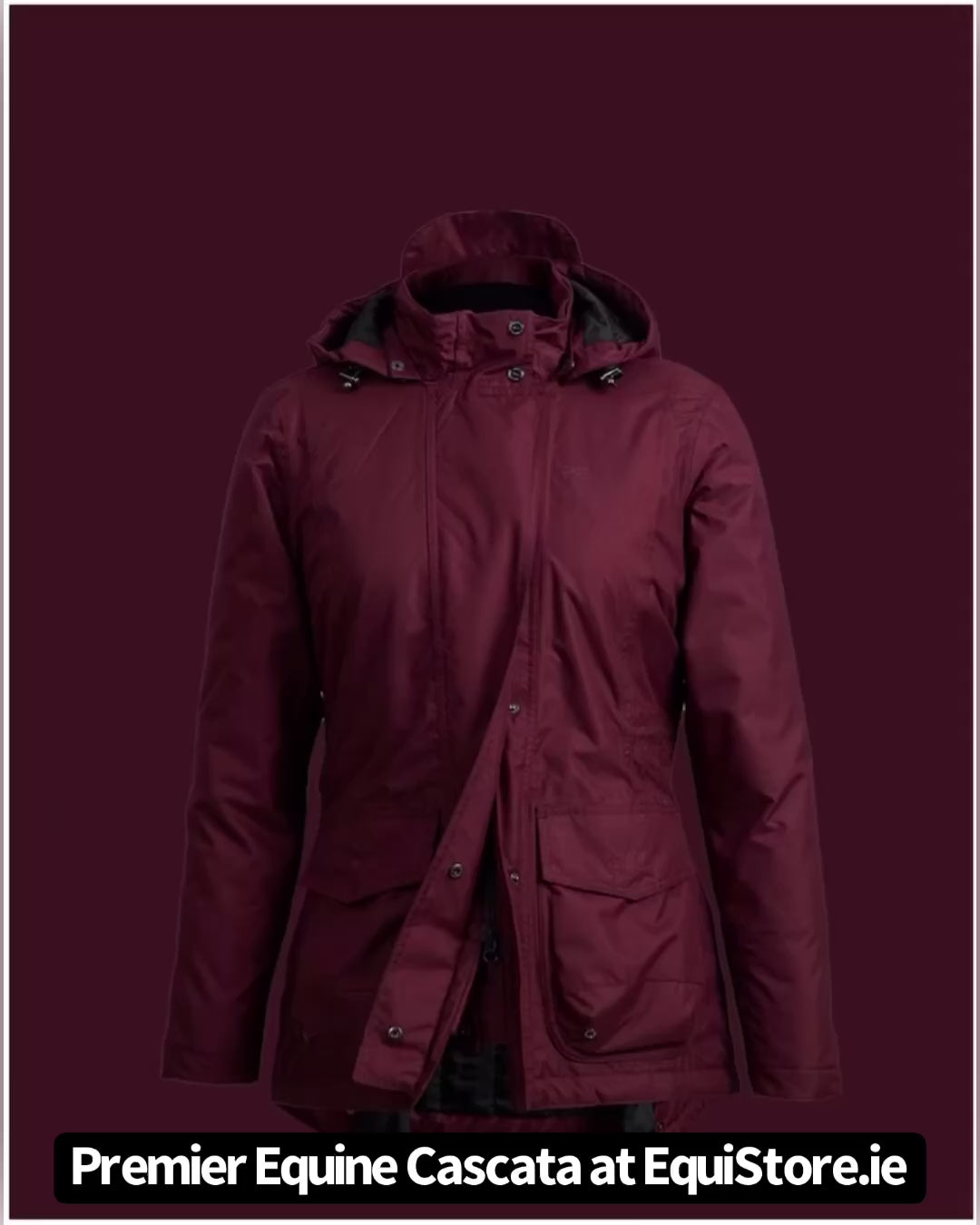 Premier Equine Cascata horse riding coat, a short video of the features of this coat