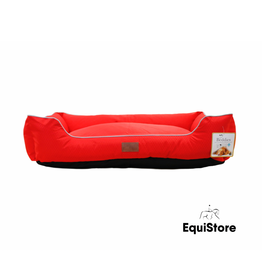 Beddies Waterproof Lounger Dog Bed in red