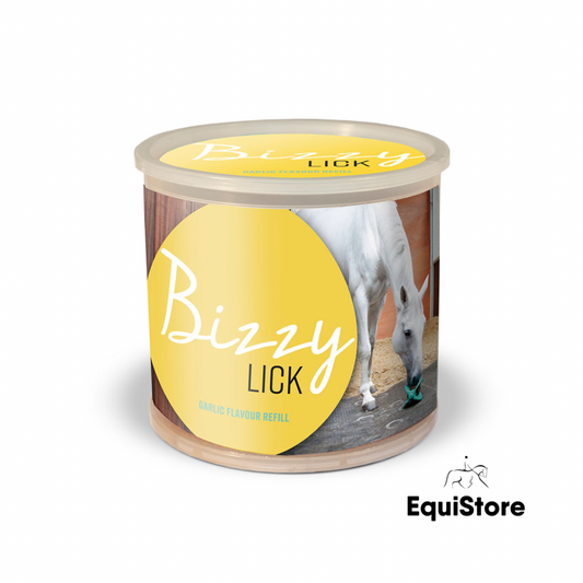 Bizzy Lick Garlic for use with your Bizzy Ball horse toy.