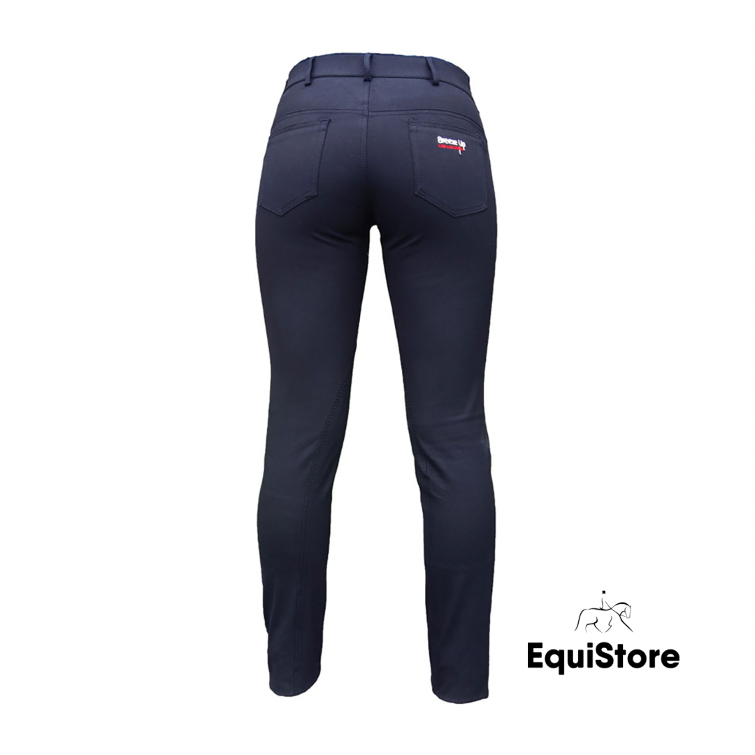 Breeze Up 4-Way Stretch Jeans (Unisex) in navy