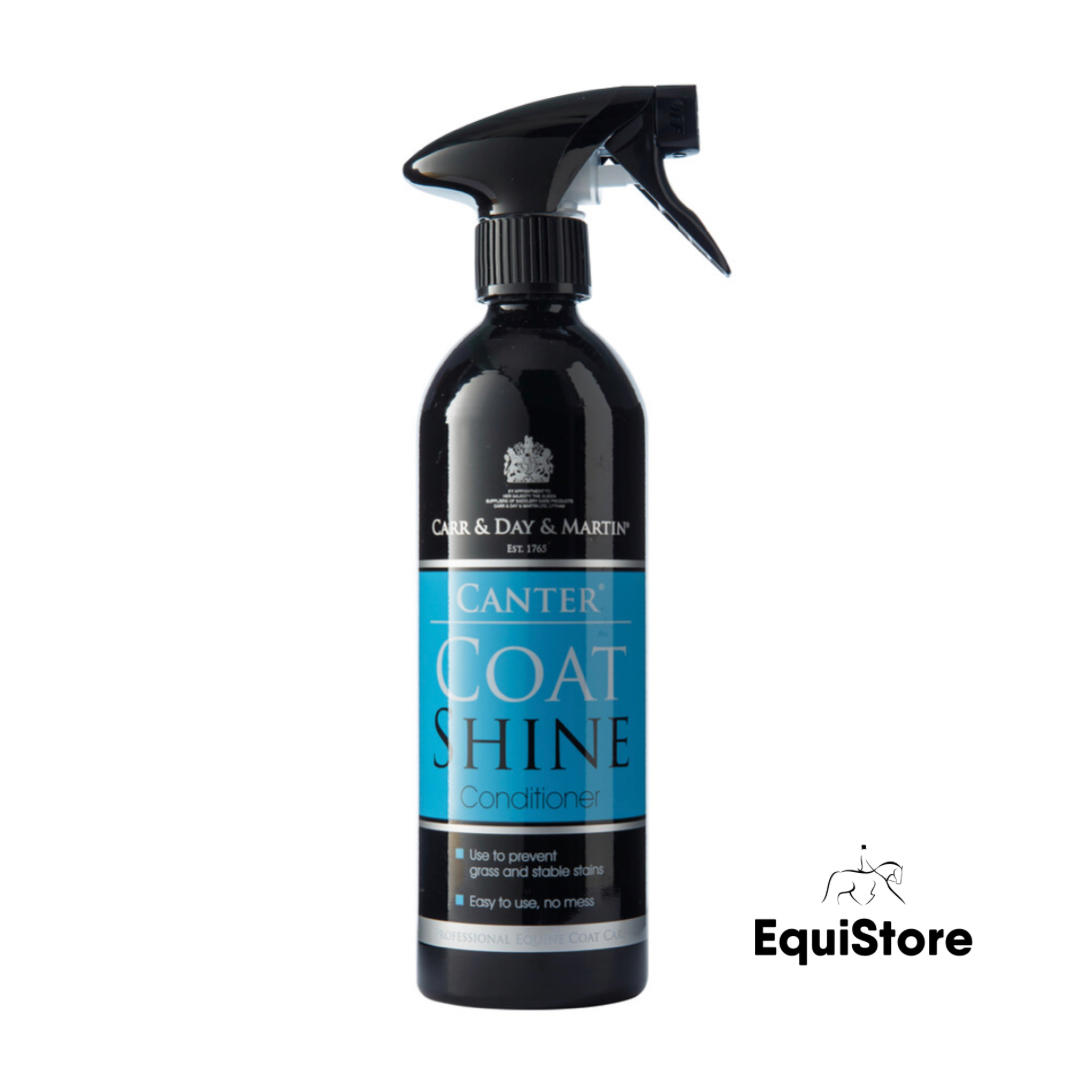 Canter Coat Shine for a shiny smooth coat on your horse or pony