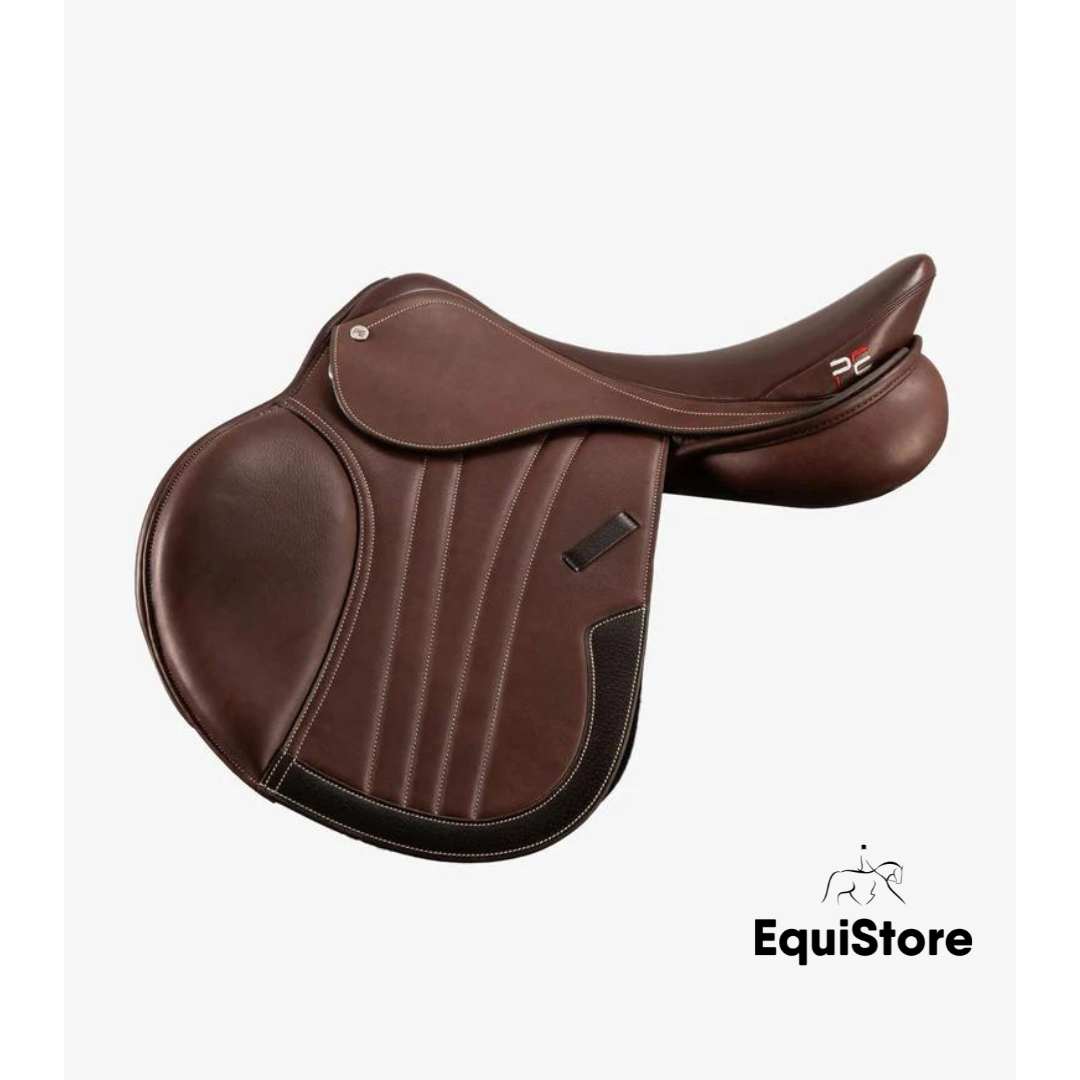 Premier Equine Chamonix Leather Brown Close Contact Jump Saddle