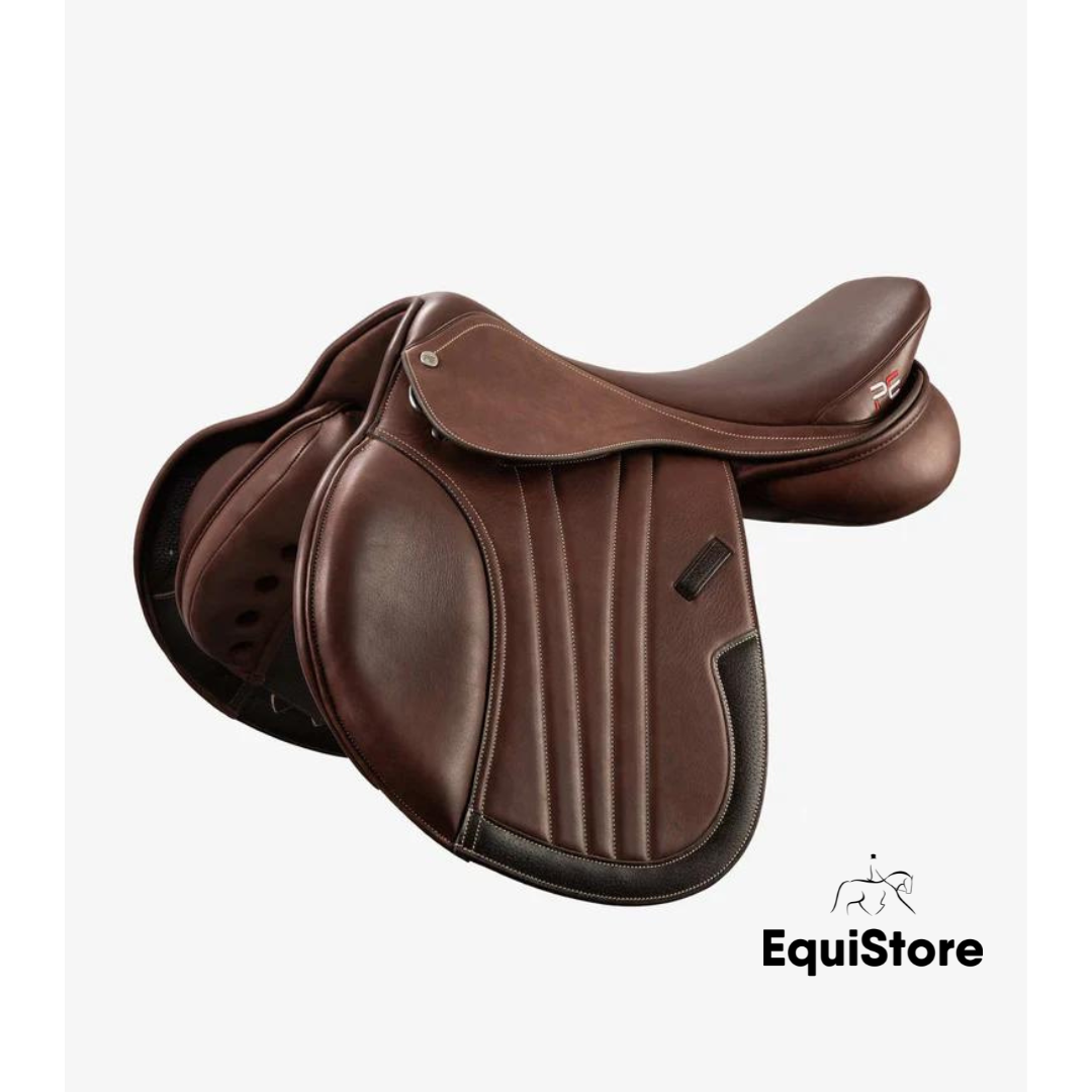Premier Equine Chamonix Leather Brown Close Contact Jump Saddle
