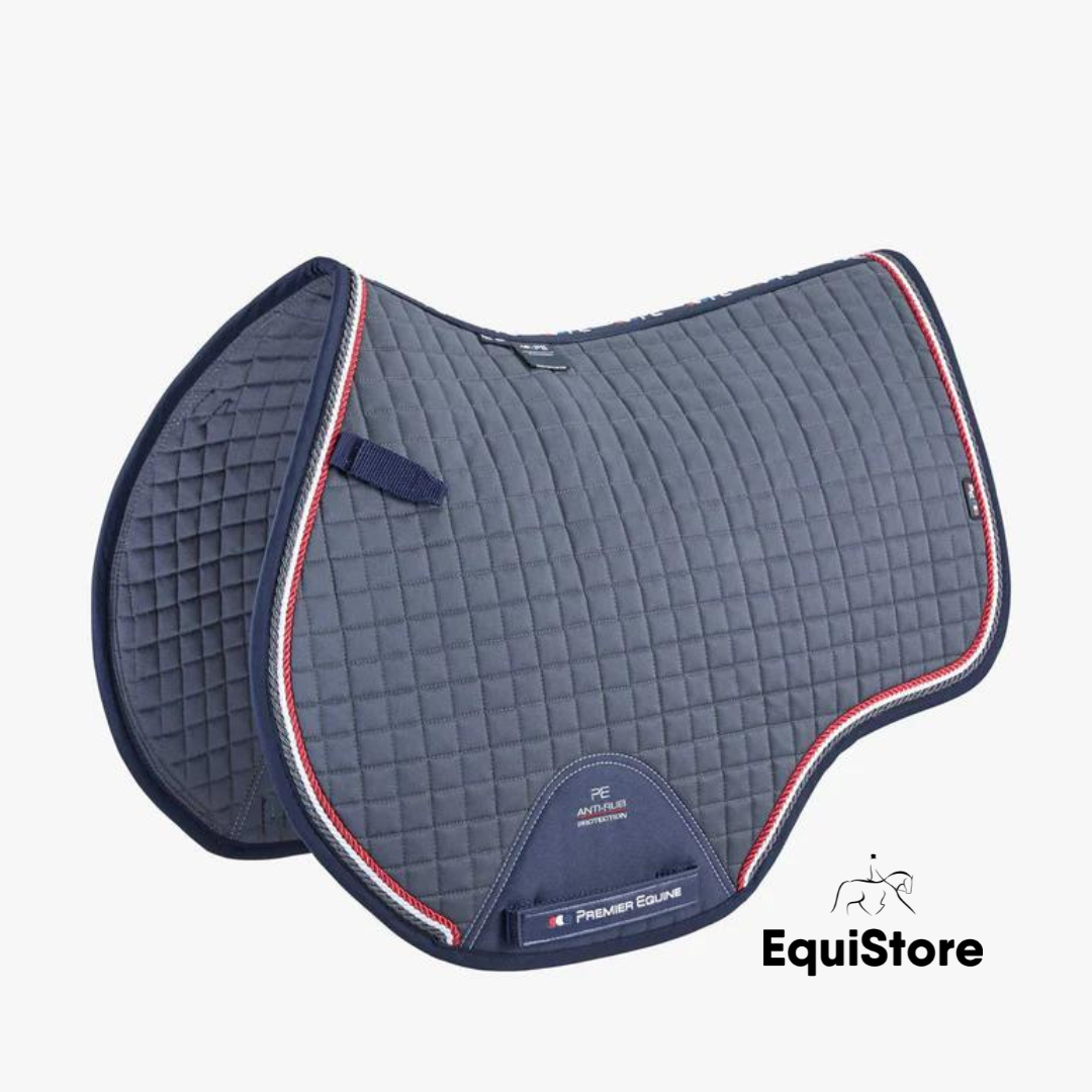Premier Equine Close Contact European Cotton GP/Jump Square - Grey