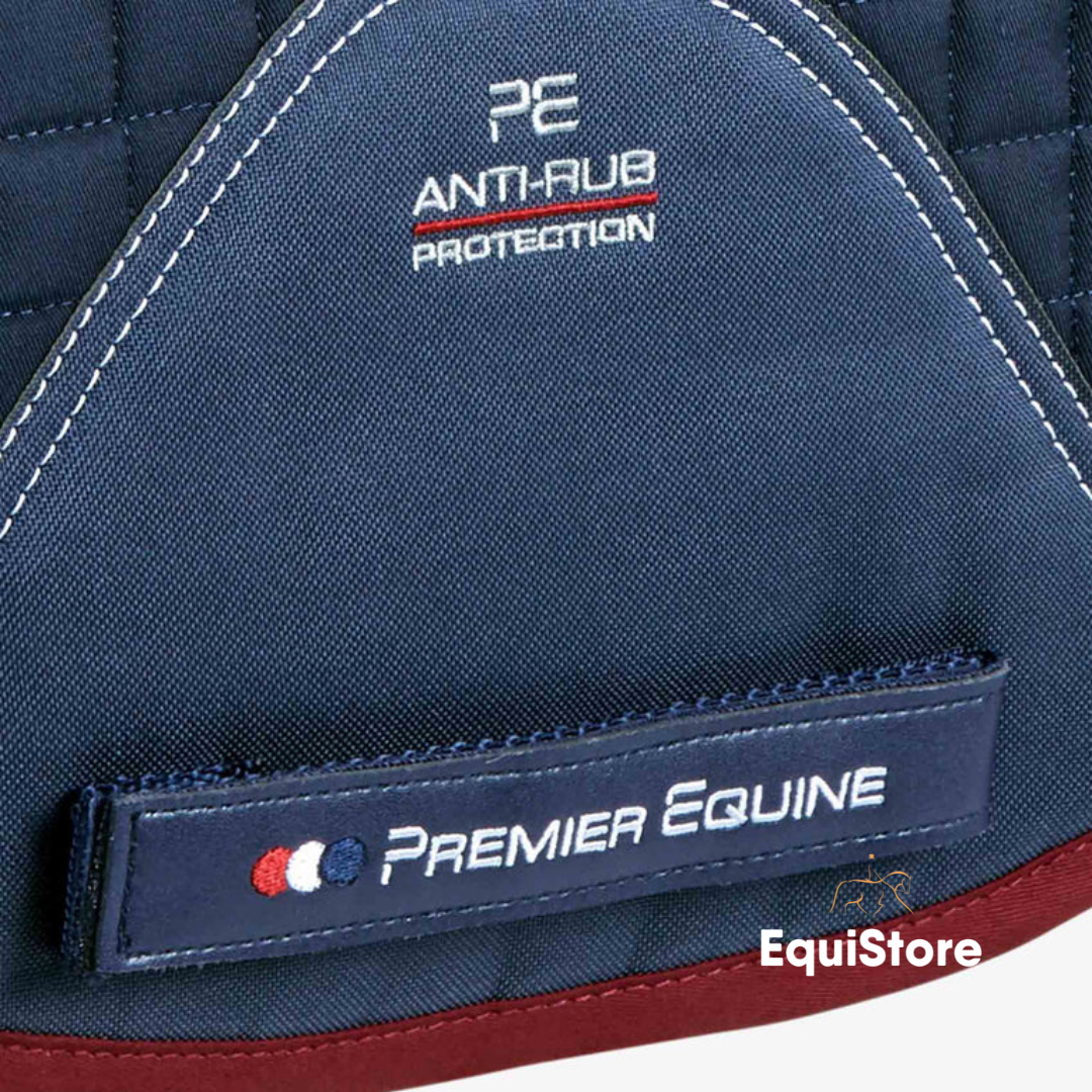 Premier Equine Close Contact European Cotton GP/Jump Square - Navy