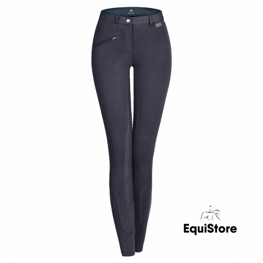 E.L.T Fun Sport Silicone Breeches - Ladies in night blue/navy