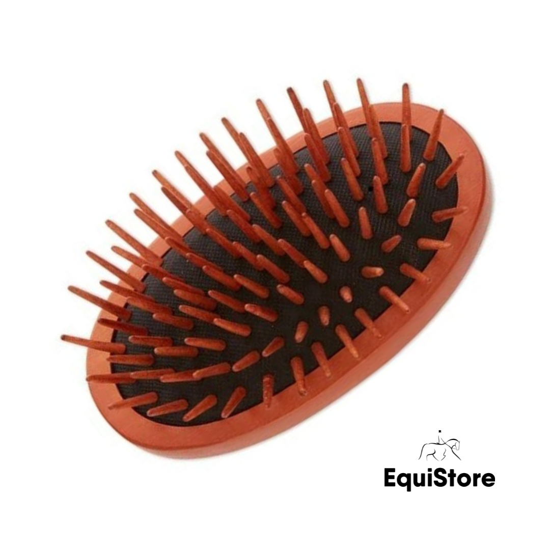 Epona Wood Curry Love Brush for horses