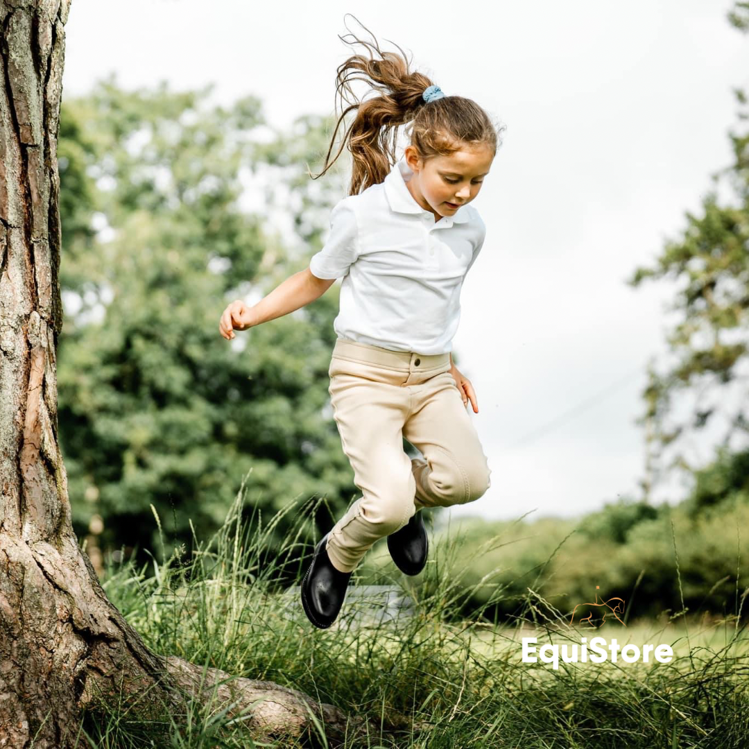EquiSential Childrens Cotton Jodhpurs for horse riding