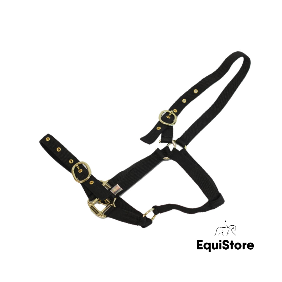 Mackey EquiSential Nylon Headcollar in Black