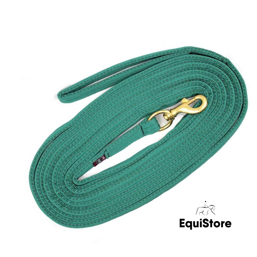 EquiSential Padded Lunge Rope in green