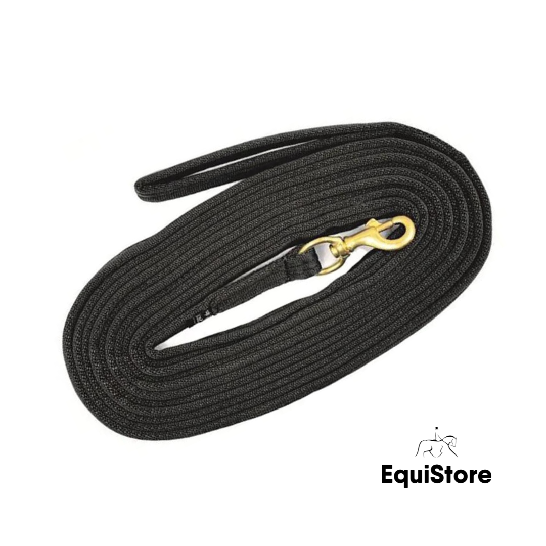 EquiSential Padded Lunge Rope in black