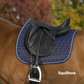 Equitheme Double Rope Saddle Pad - Dressage Navy/Sky Blue