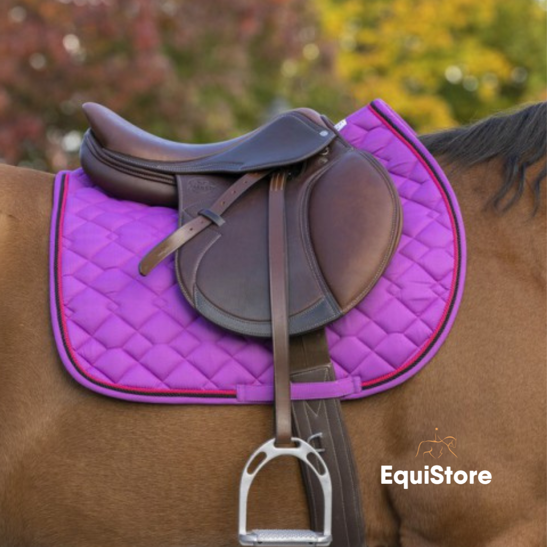 Equitheme Double Rope Saddle Pad - GP Purple/Pink