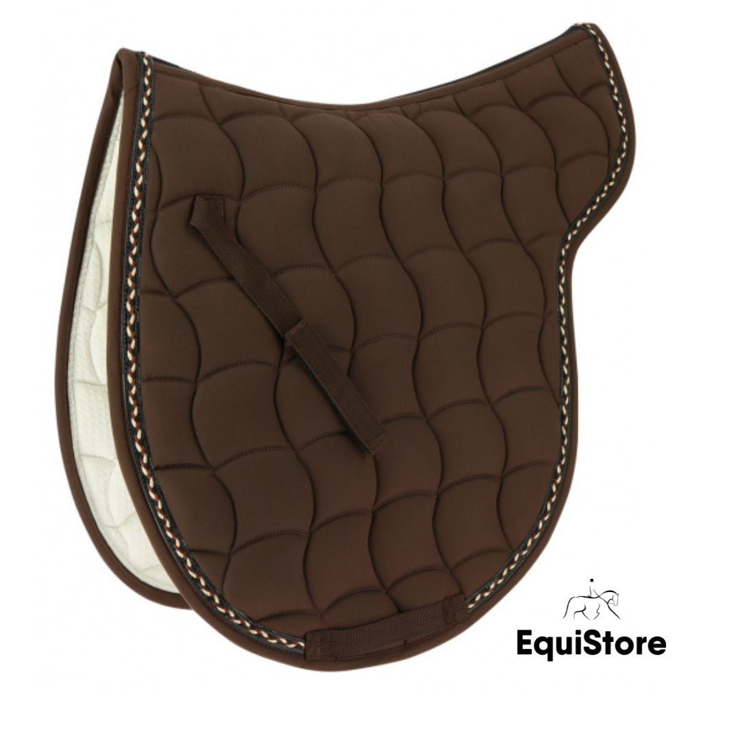 Equitheme Hunter Numnah for horses - Chocolate coloured