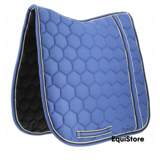 Equitheme Ligne Saddle Pad - Dressage Electric Blue