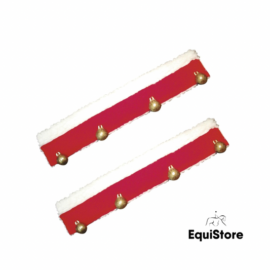 Equitheme Noël Christmas Bridle Covers for your festive horse or pony