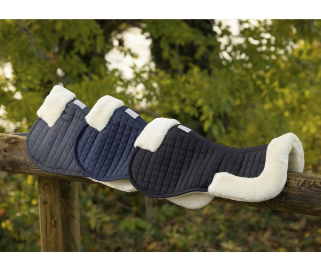 Equitheme “Teddy” Back Pad, a faux sheepskin half pad for horses