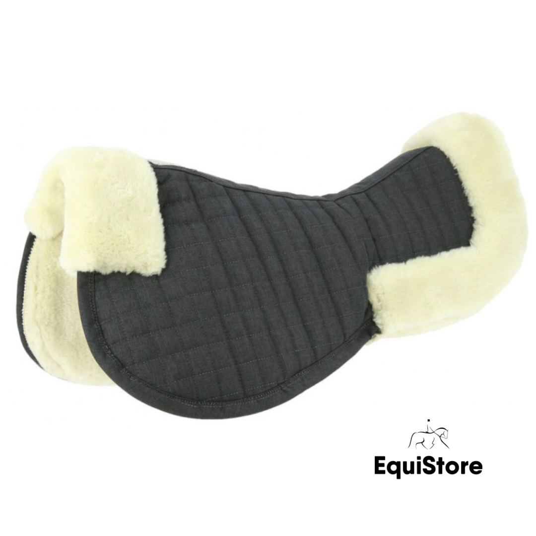 Equitheme “Teddy” Back Pad, a faux sheepskin half pad for horses
