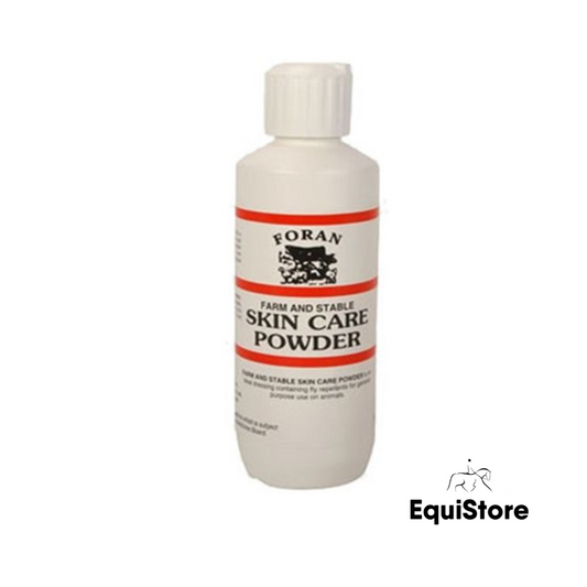 Foran antiseptic skin care powder for your horses first aid kit.