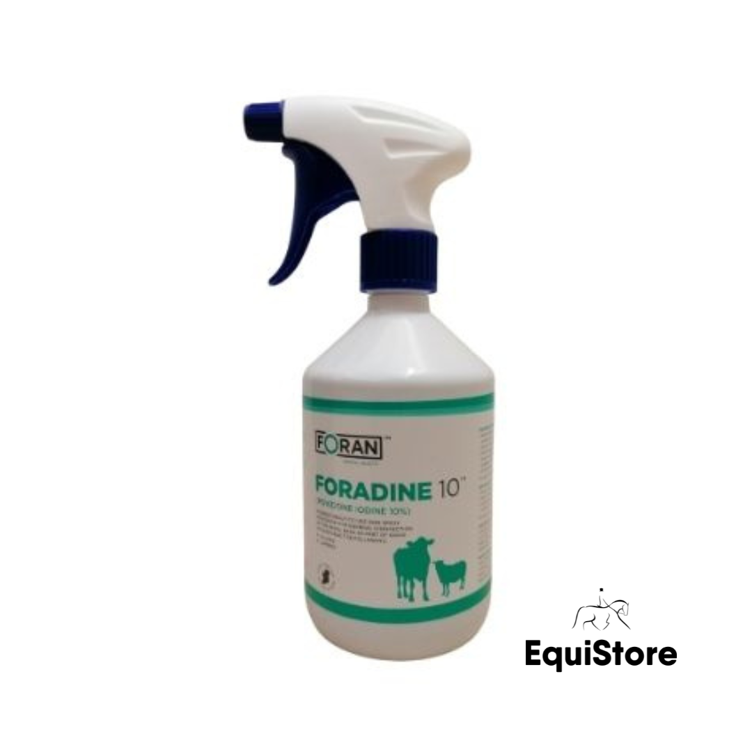 Foran Iodine 10% Strong Spray for your horses first aid kit.