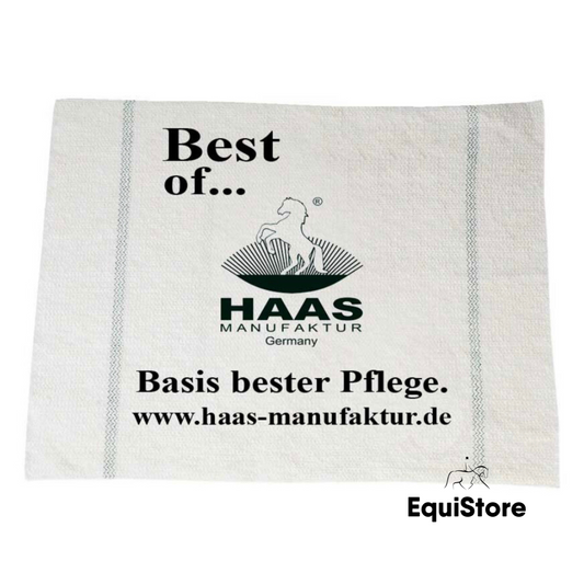 Haas cotton cloth for grooming horses