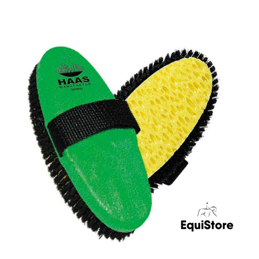 Haas Kombi Brush for shampooing and washing your horse. 
