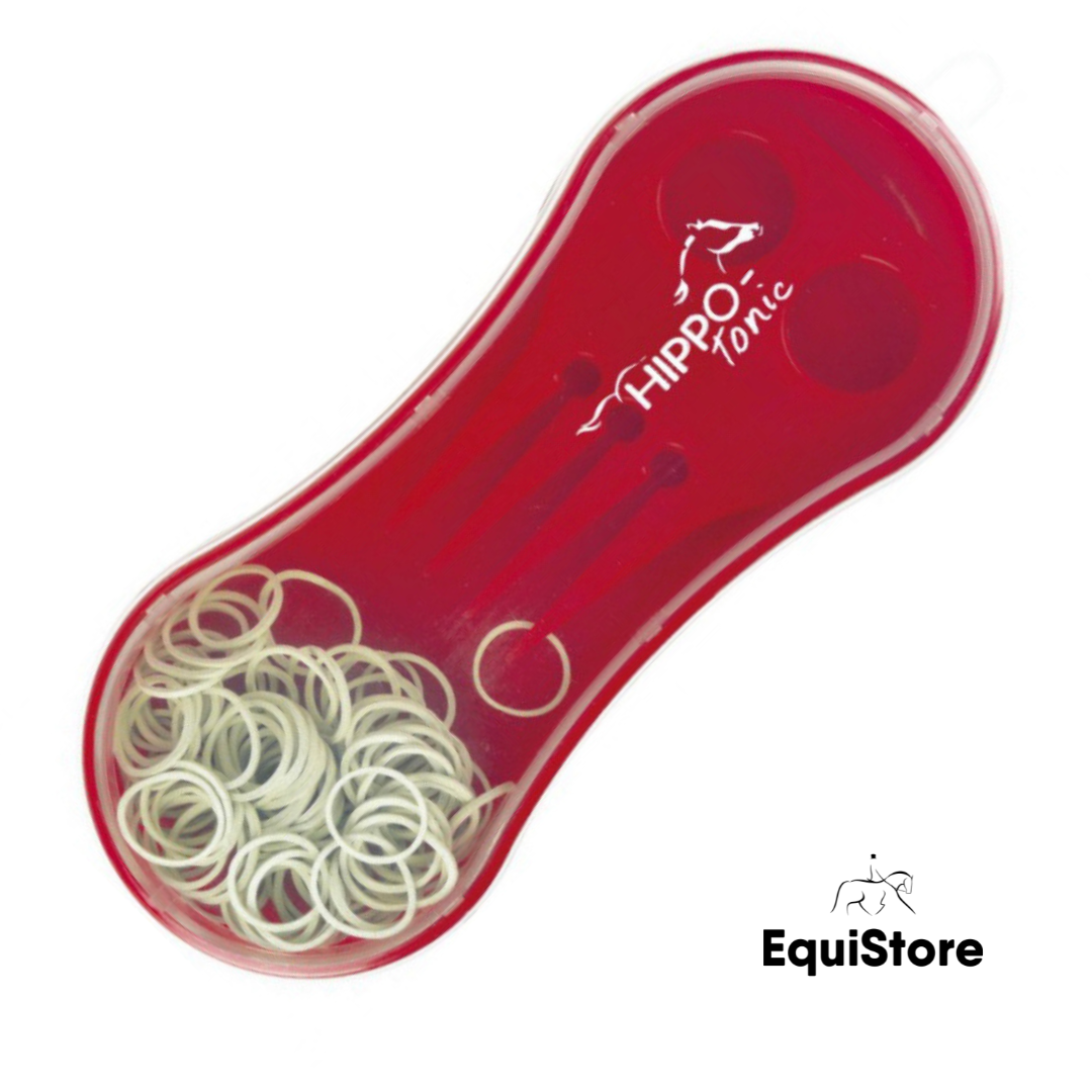 Hippotonic horse Braiding Brush in red