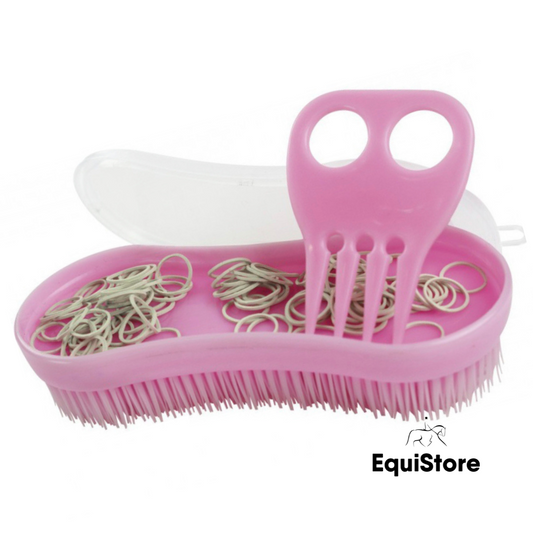 Hippotonic horse Braiding Brush in pink