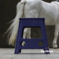 Hippotonic Folding Step Stool and mounting block in purple and black