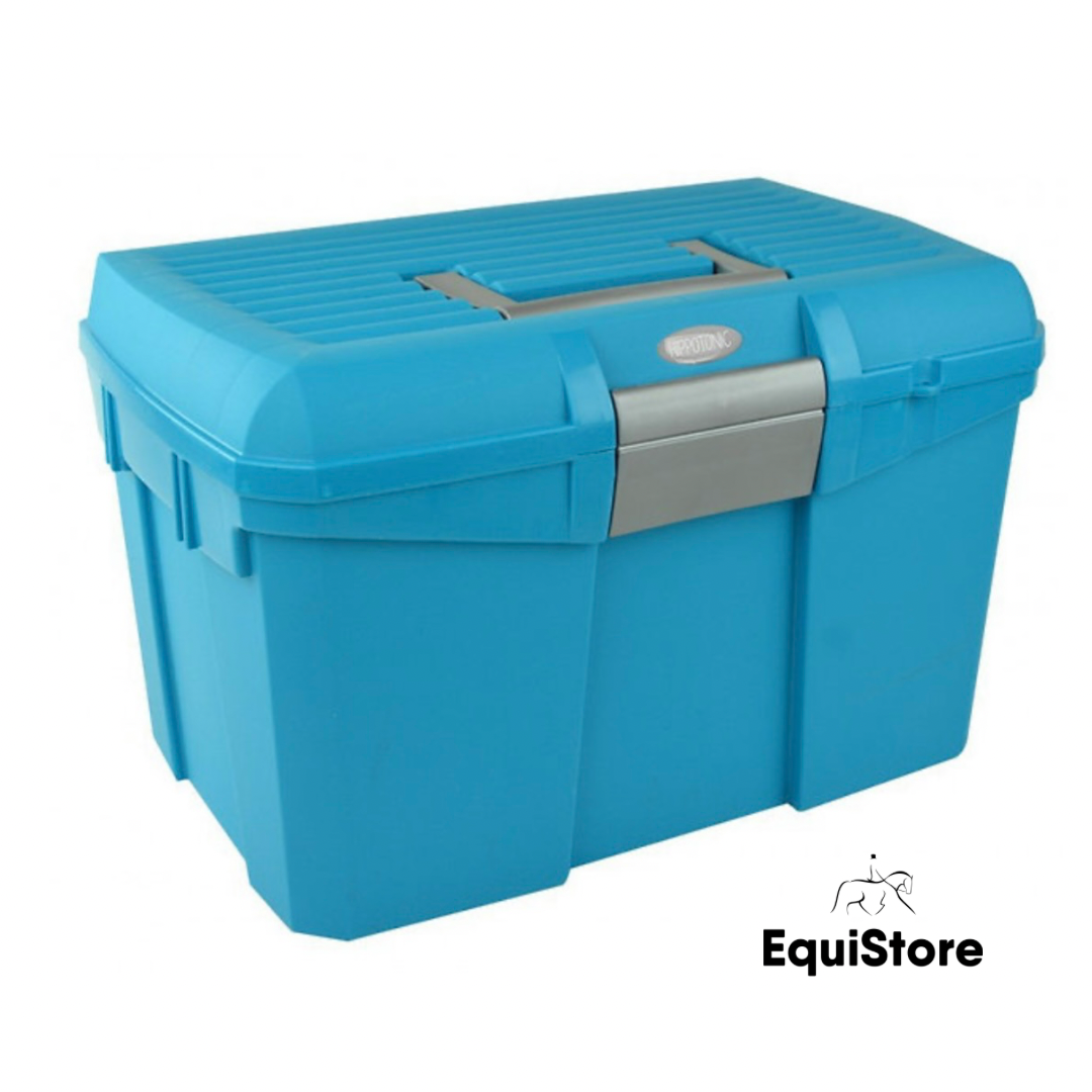 Hippotonic Grooming Box for your horse grooming brushes and accessories. In Turquoise.