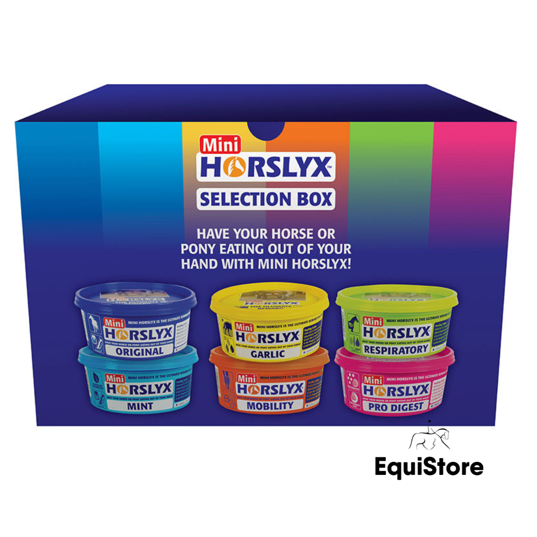 Horslyx Mini Selection Box, one lick of each flavour for your horse or pony.