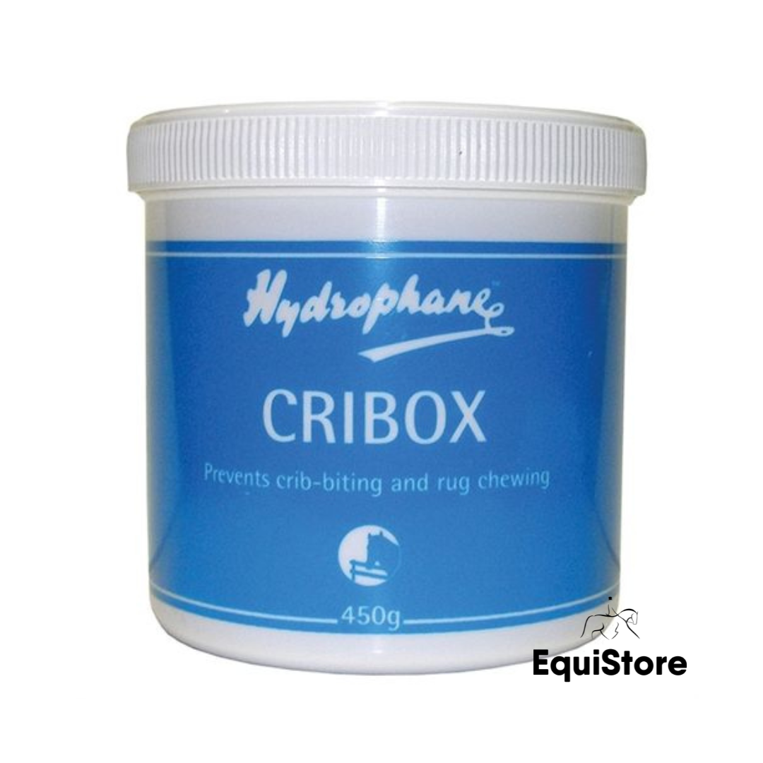 Hydrophane Cribox to stop your horse from crib biting or chewing their stable door. 