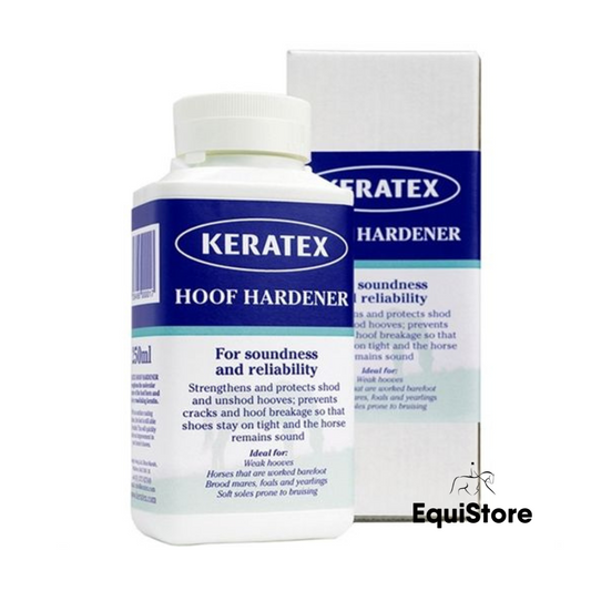 Keratex Hoof Hardener is for helping to strengthen your horses hooves. 
