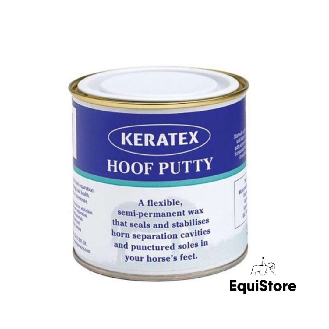 Keratex Hoof Putty for filling holes in your horses hooves. 