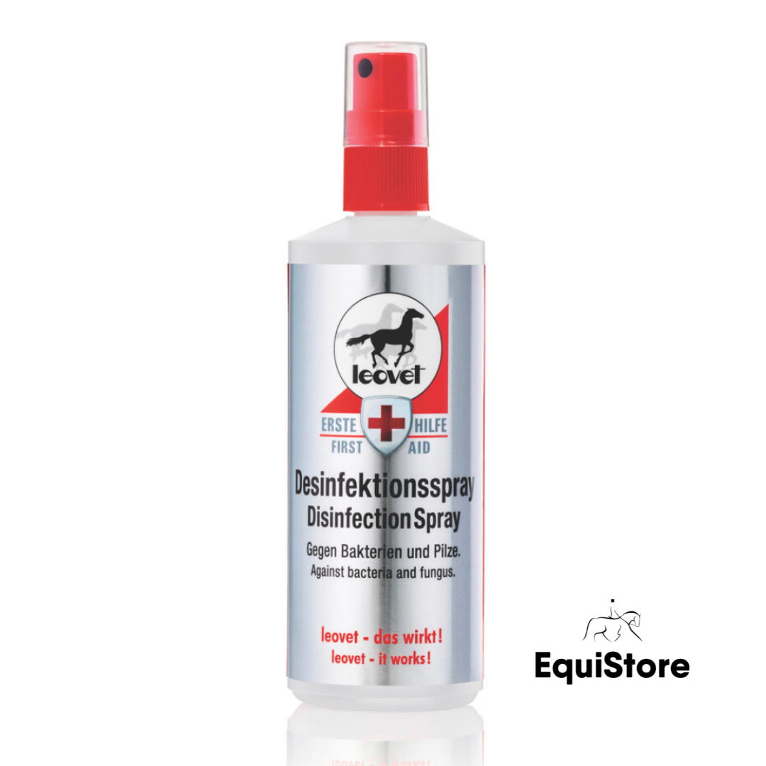 Leovet disinfectant spray for your horse first aid kit.