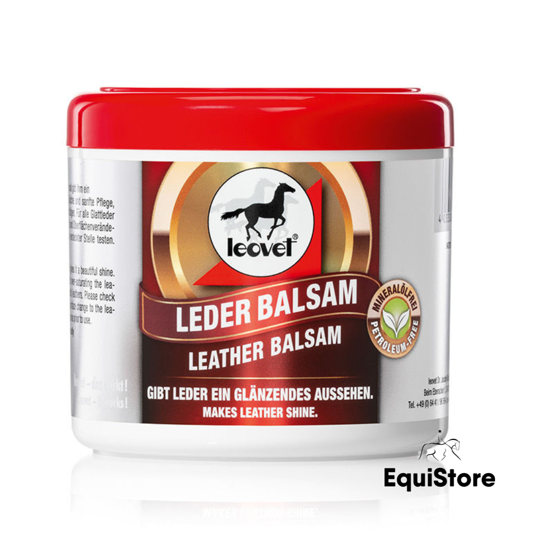 Leovet leather balsam is ideal for conditioning and softening your horses tack, bridle and saddle.