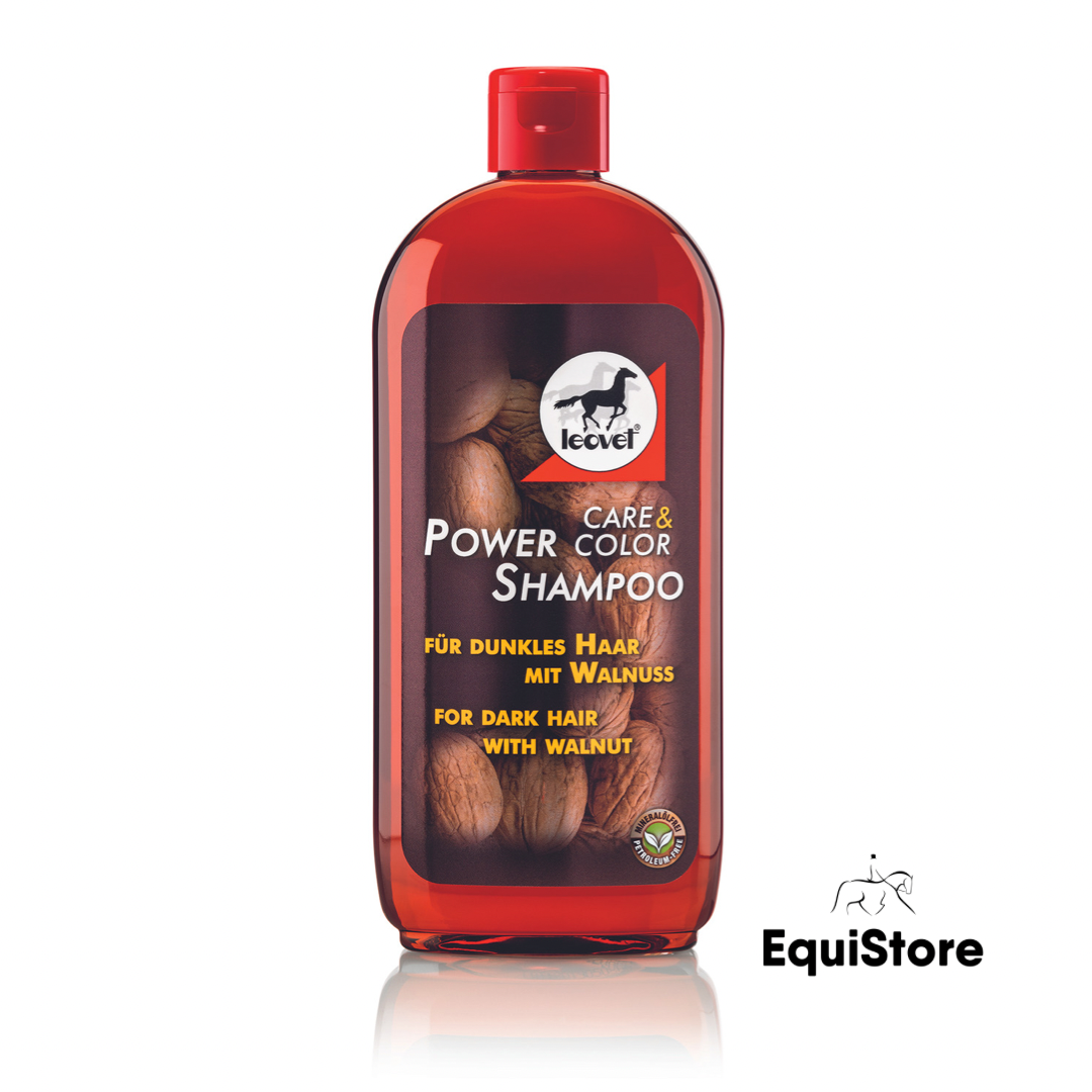 Leovet Power Shampoo for dark coloured horses. 