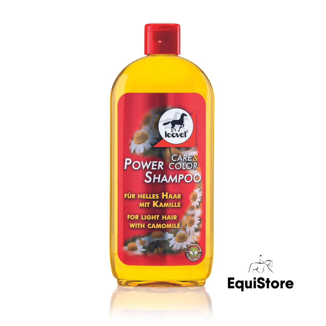 Leovet Power Shampoo designed for pale coloured horses and ponies.