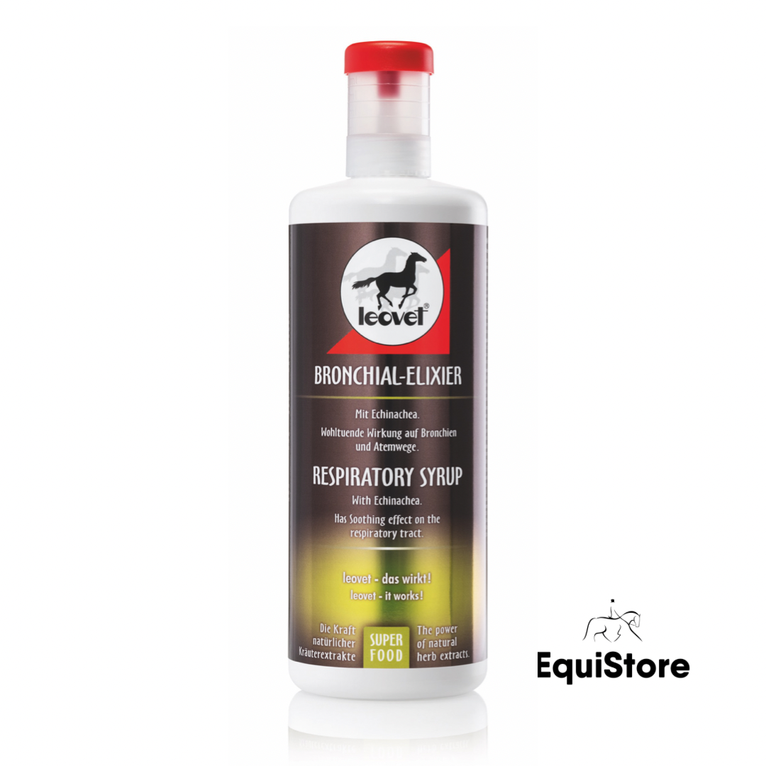 Leovet Respiratory Syrup for horses needing a respiration supplement.