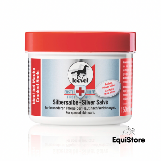 Leovet Silver Salve for your horses first aid kit and to aid skin healing.