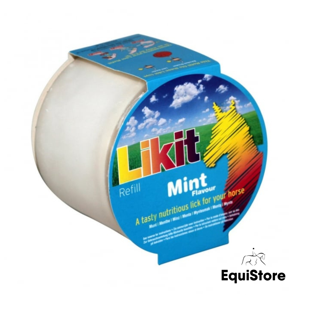 Likit Refills 650g, treat licks for your horse available in mint flavour