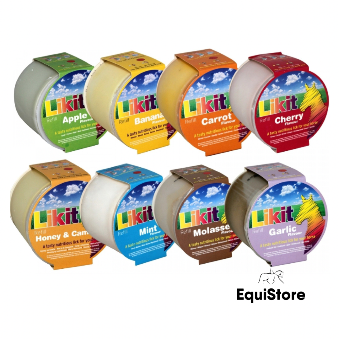 Likit Refills 650g, treat licks for your horse available in a variety of flavours. 